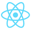 A transparent react logo